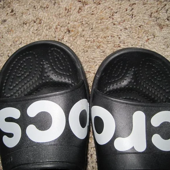 Crocs iconic comfort slides sz 7 - Picture 6 of 8